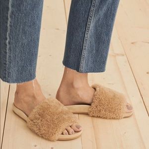 Jenni Kayne Shearling Slide Sandals